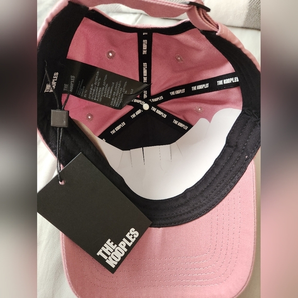 The Kooples Pink Wood Logo Print Hat NWT main image 7
